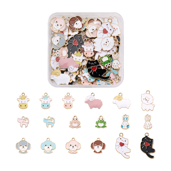 PandaHall Cheriswelry 72Pcs 18 Style Alloy Enamel Pendants, Light Gold, Mixed Shapes, Mixed Color, 4pcs/style Alloy+Enamel Mixed Shapes..., Multicolor
PandaHall Cheriswelry 72Pcs 18 Style Alloy Enamel Pendants, Light Gold, Mixed Shapes, Mixed Color, 4pcs/style Alloy+Enamel Mixed Shapes..., Multicolor