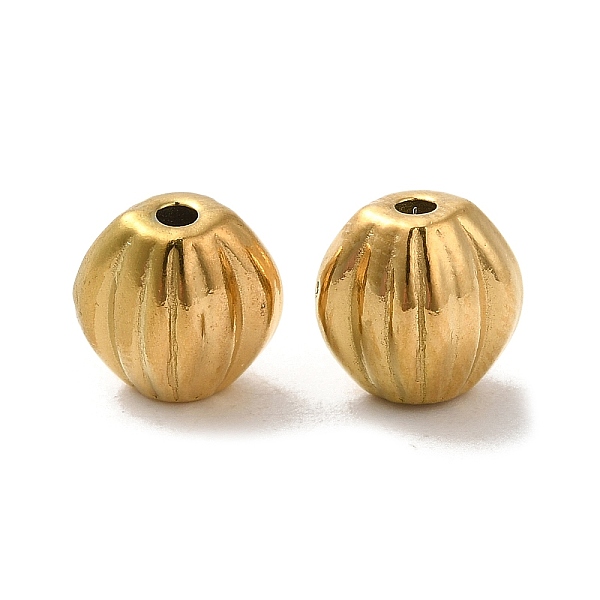 PandaHall 304 Stainless Steel Corrugated Beads, Flat Round, Real 18K Gold Plated, 8x6mm, Hole: 1.5mm 304 Stainless Steel Flat Round
PandaHall 304 Stainless Steel Corrugated Beads, Flat Round, Real 18K Gold Plated, 8x6mm, Hole: 1.5mm 304 Stainless Steel Flat Round