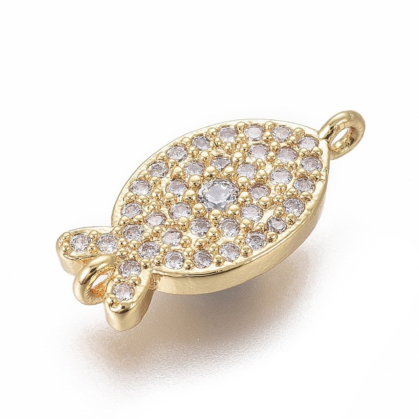 PandaHall Brass Micro Pave Cubic Zirconia Links connectors, Fish, Clear, Golden, 16x8x2mm, Hole: 1.2mm Brass+Cubic Zirconia Fish Clear
PandaHall Brass Micro Pave Cubic Zirconia Links connectors, Fish, Clear, Golden, 16x8x2mm, Hole: 1.2mm Brass+Cubic Zirconia Fish Clear
