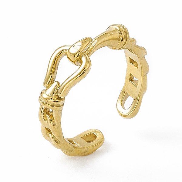PandaHall Ion Plating(IP) 304 Stainless Steel Cuff Ring for Women, Curb Chain Shape with Clasps Open Rings, Real 14K Gold Plated, 1.8~7.5mm...
PandaHall Ion Plating(IP) 304 Stainless Steel Cuff Ring for Women, Curb Chain Shape with Clasps Open Rings, Real 14K Gold Plated, 1.8~7.5mm...