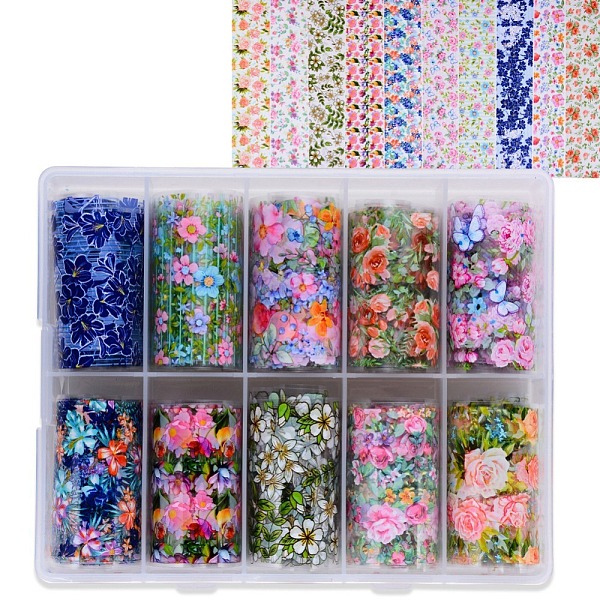 PandaHall Nail Art Transfer Stickers, Nail Decals, DIY Nail Tips Decoration for Women, Floral Pattern, Mixed Color, 1000x40mm, 10styles..., Multicolor
PandaHall Nail Art Transfer Stickers, Nail Decals, DIY Nail Tips Decoration for Women, Floral Pattern, Mixed Color, 1000x40mm, 10styles..., Multicolor