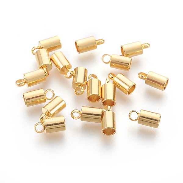 PandaHall 304 Stainless Steel Cord Ends, Golden, 9x4mm, Hole: 2mm, Inner Diameter: 3mm 304 Stainless Steel
PandaHall 304 Stainless Steel Cord Ends, Golden, 9x4mm, Hole: 2mm, Inner Diameter: 3mm 304 Stainless Steel