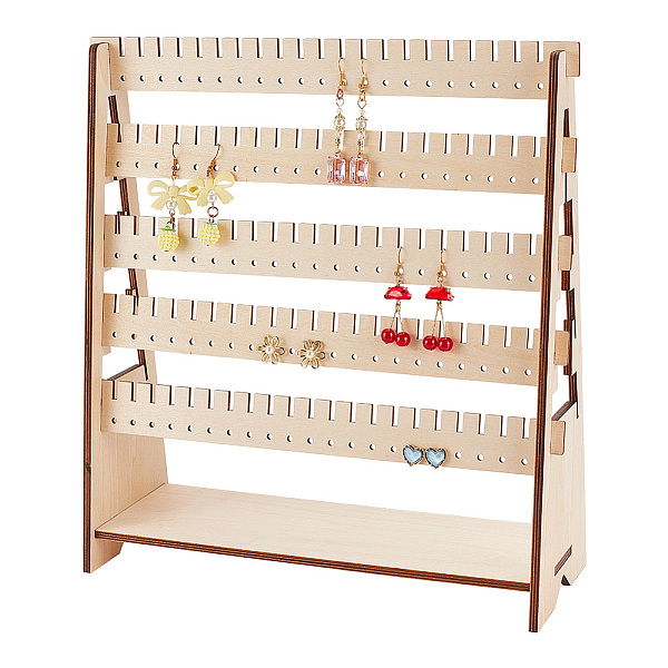 PandaHall 5-Tier Assembled Wood Earring Display Stands, Jewelry Tower Earring Organizer Holder, Blanched Almond, Finish Product...
PandaHall 5-Tier Assembled Wood Earring Display Stands, Jewelry Tower Earring Organizer Holder, Blanched Almond, Finish Product...