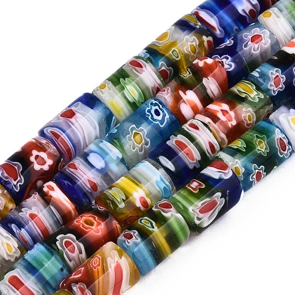 PandaHall Handmade Millefiori Lampwork Beads Strands, Column, Colorful, 11x8mm, Hole: 1.2~1.4mm, about 32pcs/strand, 13.98''(35.5cm)...
PandaHall Handmade Millefiori Lampwork Beads Strands, Column, Colorful, 11x8mm, Hole: 1.2~1.4mm, about 32pcs/strand, 13.98''(35.5cm)...