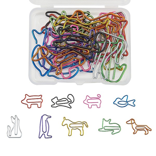 PandaHall Animal Shape Iron Paperclips, Cute Paper Clips, Funny Bookmark Marking Clips, Mixed Color, 18.5x39x1mm Iron Multicolor
PandaHall Animal Shape Iron Paperclips, Cute Paper Clips, Funny Bookmark Marking Clips, Mixed Color, 18.5x39x1mm Iron Multicolor