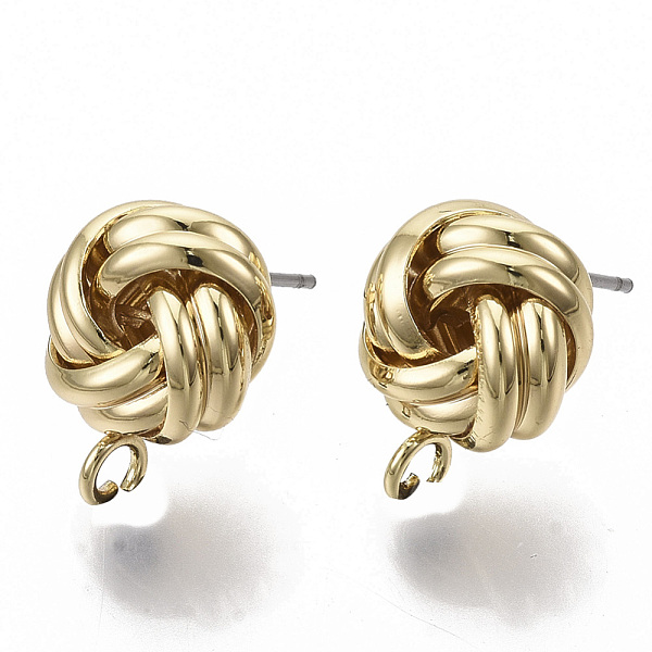 PandaHall Iron Stud Earring Findings, with Loop, Raw(Unplated) Pin, Love Knot Earrings, Cadmium Free & Nickel Free & Lead FreeFree, Golden...
PandaHall Iron Stud Earring Findings, with Loop, Raw(Unplated) Pin, Love Knot Earrings, Cadmium Free & Nickel Free & Lead FreeFree, Golden...