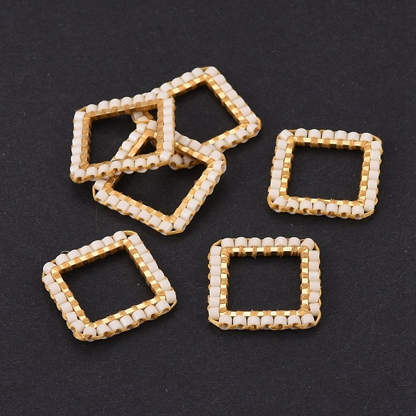 PandaHall MIYUKI & TOHO Handmade Japanese Seed Beads, with 304 Stainless Steel Link Rings, Loom Pattern, Square, Golden, Seashell Color...
PandaHall MIYUKI & TOHO Handmade Japanese Seed Beads, with 304 Stainless Steel Link Rings, Loom Pattern, Square, Golden, Seashell Color...