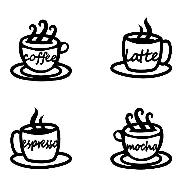 PandaHall MDF Wood Wall Art Decorations, Home Hanging Ornaments, Word Coffee Latte Espresso Mocha, Coffee Pattern, 300x300mm, 4 style..., Black
PandaHall MDF Wood Wall Art Decorations, Home Hanging Ornaments, Word Coffee Latte Espresso Mocha, Coffee Pattern, 300x300mm, 4 style..., Black