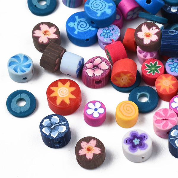 PandaHall Handmade Polymer Clay Beads, Flat Round with Mixed Pattern, Mixed Color, 3.5~5x2.5~3mm, Hole: 0.8mm Polymer Clay Flat Round..., Multicolor
PandaHall Handmade Polymer Clay Beads, Flat Round with Mixed Pattern, Mixed Color, 3.5~5x2.5~3mm, Hole: 0.8mm Polymer Clay Flat Round..., Multicolor