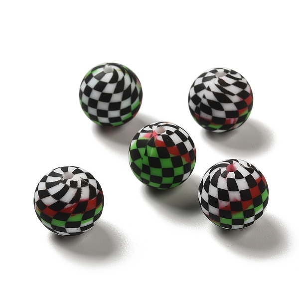 PandaHall Opaque Silicone Beads, Round with Tartan, Black, 15x14.5mm, Hole: 2.3mm Silicone Round Black
PandaHall Opaque Silicone Beads, Round with Tartan, Black, 15x14.5mm, Hole: 2.3mm Silicone Round Black