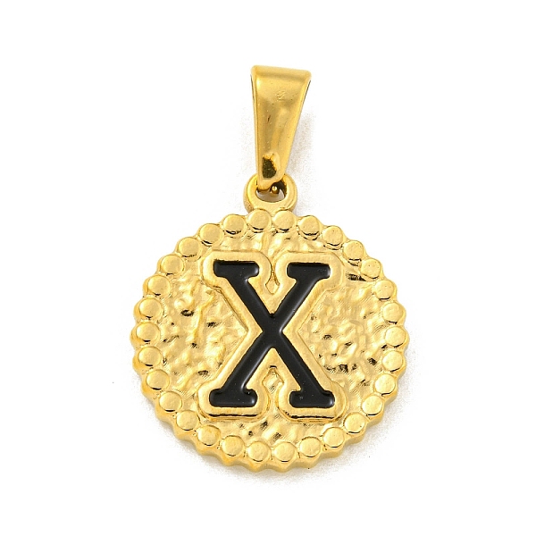 PandaHall Ion Plating(IP) 304 Stainless Steel Enamel Pendants, Golden, Flat Round with Letter Charm, Letter X, 21x18x2mm, Hole: 8x3.5mm..., Black
PandaHall Ion Plating(IP) 304 Stainless Steel Enamel Pendants, Golden, Flat Round with Letter Charm, Letter X, 21x18x2mm, Hole: 8x3.5mm..., Black