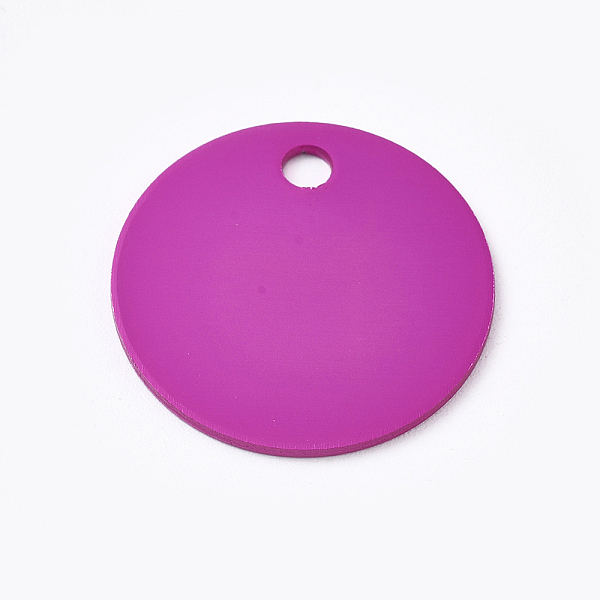 PandaHall Aluminum Pendants, Blank Tags, Flat Round, Fuchsia, 25x1mm, Hole: 3mm Aluminum Flat Round Pink
PandaHall Aluminum Pendants, Blank Tags, Flat Round, Fuchsia, 25x1mm, Hole: 3mm Aluminum Flat Round Pink