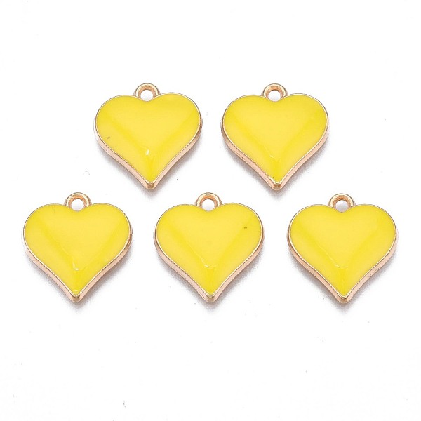 PandaHall Alloy Enamel Pendants, Cadmium Free & Nickel Free & Lead Free, Light Gold, Heart, Yellow, 17x16x3mm, Hole: 1.6mm Alloy+Enamel...
PandaHall Alloy Enamel Pendants, Cadmium Free & Nickel Free & Lead Free, Light Gold, Heart, Yellow, 17x16x3mm, Hole: 1.6mm Alloy+Enamel...