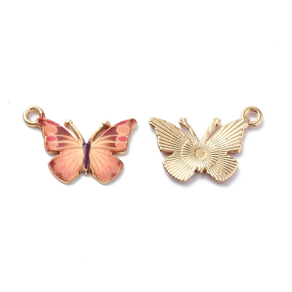 PandaHall Light Gold Alloy Enamel Pendants, Cadmium Free & Nickel Free & Lead Free, Butterfly Charm, Light Salmon, 15.6x21.7x1.6mm, Hole...
PandaHall Light Gold Alloy Enamel Pendants, Cadmium Free & Nickel Free & Lead Free, Butterfly Charm, Light Salmon, 15.6x21.7x1.6mm, Hole...