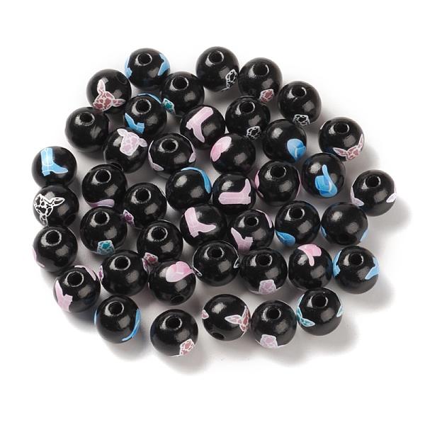 PandaHall Printed Wood European Beads, Large Hole Beads, Round, Black, 16~16.5x14mm, Hole: 4.5mm Wood Round Black
PandaHall Printed Wood European Beads, Large Hole Beads, Round, Black, 16~16.5x14mm, Hole: 4.5mm Wood Round Black