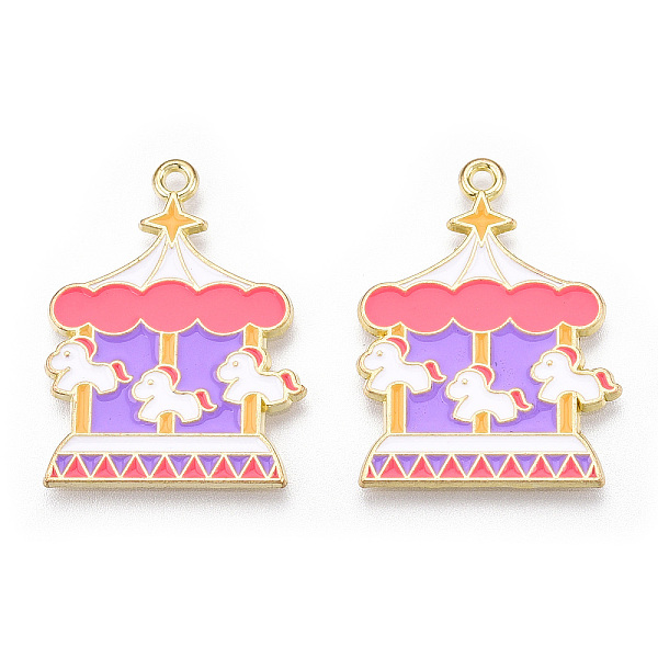 PandaHall Circus Theme Alloy Enamel Pendants, Golden, Merry-Go-Round Pattern, 29.5x22.5x1.5mm, Hole: 1.6mm Alloy+Enamel Others
PandaHall Circus Theme Alloy Enamel Pendants, Golden, Merry-Go-Round Pattern, 29.5x22.5x1.5mm, Hole: 1.6mm Alloy+Enamel Others