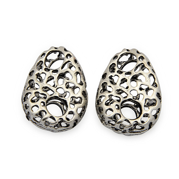 PandaHall Brass Links connectors, Hollow Teardrop, Nickel Free, Antique Silver, 27x18x7mm, Hole: 5.5mm Brass Teardrop
PandaHall Brass Links connectors, Hollow Teardrop, Nickel Free, Antique Silver, 27x18x7mm, Hole: 5.5mm Brass Teardrop