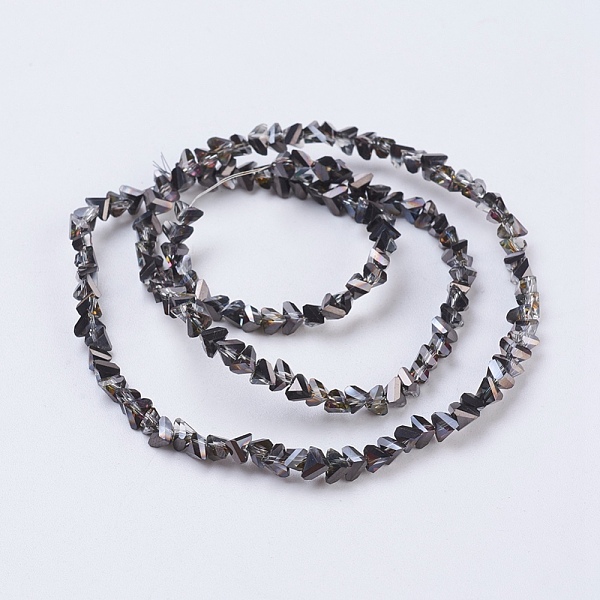 PandaHall Electroplate Glass Beads Strands, Half Plated, Faceted, Triangle, Black Plated, 3x4x3mm, Hole: 1mm, about 149pcs/strand, 13.3 inch...
PandaHall Electroplate Glass Beads Strands, Half Plated, Faceted, Triangle, Black Plated, 3x4x3mm, Hole: 1mm, about 149pcs/strand, 13.3 inch...