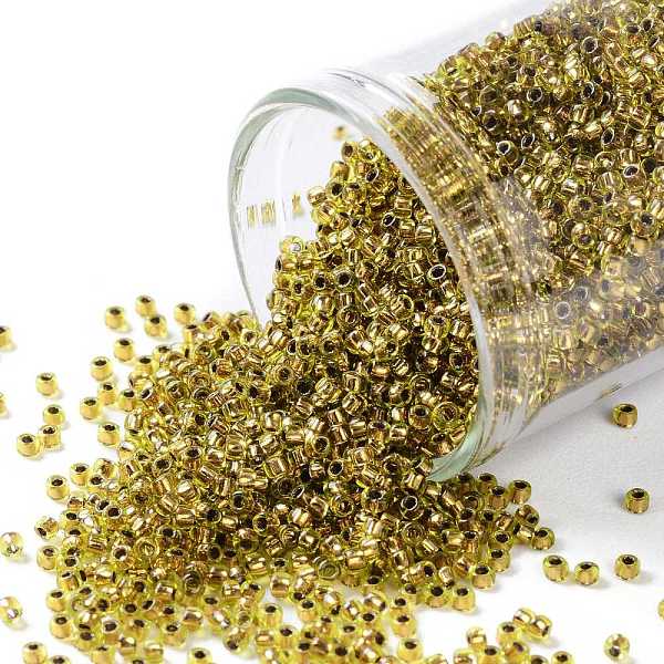 PandaHall TOHO Round Seed Beads, Japanese Seed Beads, (747) Copper Lined Lime Green, 15/0, 1.5mm, Hole: 0.7mm, about 3000pcs/10g Glass Green
PandaHall TOHO Round Seed Beads, Japanese Seed Beads, (747) Copper Lined Lime Green, 15/0, 1.5mm, Hole: 0.7mm, about 3000pcs/10g Glass Green