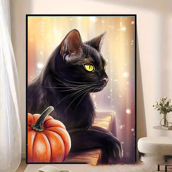 PandaHall DIY Halloween Theme Diamond Painting Kit, Including Resin Rhinestones Bag, Diamond Sticky Pen, Tray Plate and Glue Clay, Cat Shape...
PandaHall DIY Halloween Theme Diamond Painting Kit, Including Resin Rhinestones Bag, Diamond Sticky Pen, Tray Plate and Glue Clay, Cat Shape...