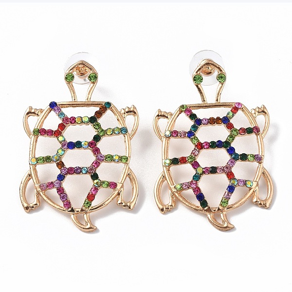 PandaHall Alloy Stud Earrings for Women, with Colorful Rhinestone, Tortoise, Light Gold, 49.5x33x5mm, Pin: 0.7mm Alloy Tortoise Multicolor
PandaHall Alloy Stud Earrings for Women, with Colorful Rhinestone, Tortoise, Light Gold, 49.5x33x5mm, Pin: 0.7mm Alloy Tortoise Multicolor