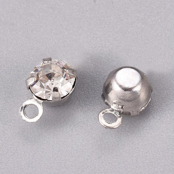 PandaHall Brass Rhinestone Pendants, Nickel Free, Flat Round, Platinum, 6.5x4.3mm, Hole: 0.8mm Brass+Rhinestone Flat Round Clear
PandaHall Brass Rhinestone Pendants, Nickel Free, Flat Round, Platinum, 6.5x4.3mm, Hole: 0.8mm Brass+Rhinestone Flat Round Clear