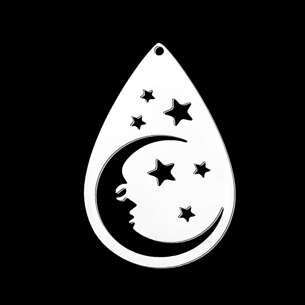 PandaHall 201 Stainless Steel Pendants, Laser Cut, Teardrop with Star, Stainless Steel Color, 37.5x23.5x1mm, Hole: 1.5mm 201 Stainless Steel...
PandaHall 201 Stainless Steel Pendants, Laser Cut, Teardrop with Star, Stainless Steel Color, 37.5x23.5x1mm, Hole: 1.5mm 201 Stainless Steel...