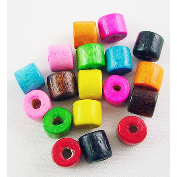 PandaHall Mixed Natural Wood Column Beads, Lead Free, Dyed, 5x4mm, Hole: 2mm Wood Column Multicolor
PandaHall Mixed Natural Wood Column Beads, Lead Free, Dyed, 5x4mm, Hole: 2mm Wood Column Multicolor