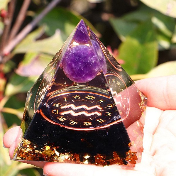 PandaHall Orgonite Pyramid Resin Energy Generators, Reiki Natural Amethyst & Obsidian Chips Inside for Home Office Desk Decoration, Aquarius...
PandaHall Orgonite Pyramid Resin Energy Generators, Reiki Natural Amethyst & Obsidian Chips Inside for Home Office Desk Decoration, Aquarius...