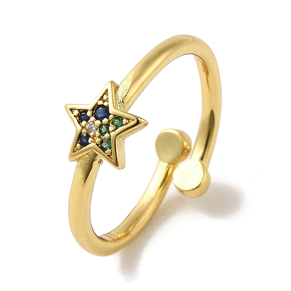 PandaHall Rack Plating Brass Micro Pave Cubic Zirconia Cuff Rings, Long-Lasting Plated, Lead Free & Cadmium Free, Mixed Color, Adjustable..., Multicolor
PandaHall Rack Plating Brass Micro Pave Cubic Zirconia Cuff Rings, Long-Lasting Plated, Lead Free & Cadmium Free, Mixed Color, Adjustable..., Multicolor