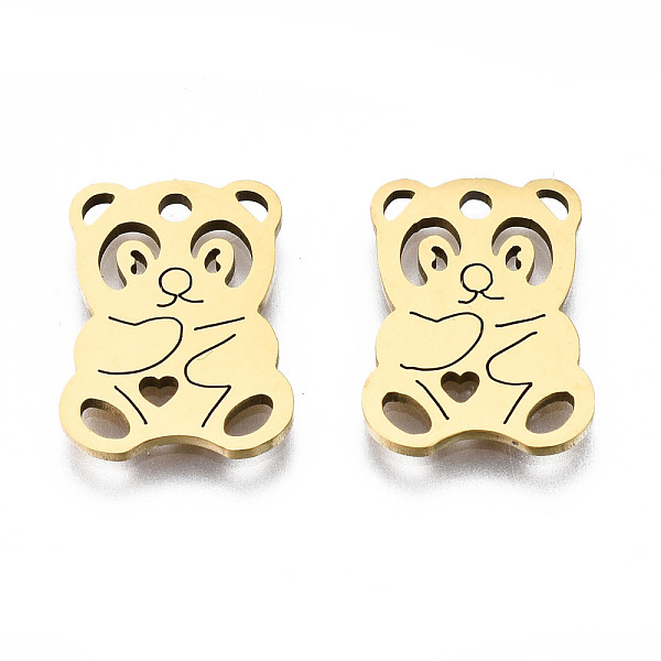 PandaHall 201 Stainless Steel Pendants, Laser Cut, Panda, Golden, 15.5x11.5x1mm, Hole: 1.5mm 201 Stainless Steel Panda
PandaHall 201 Stainless Steel Pendants, Laser Cut, Panda, Golden, 15.5x11.5x1mm, Hole: 1.5mm 201 Stainless Steel Panda