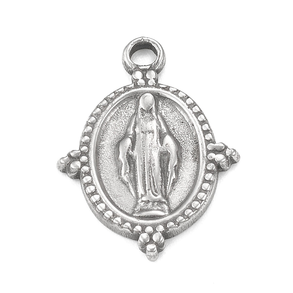PandaHall 304 Stainless Steel Pendants, Oval with Virgin Mary Pattern Charm, Stainless Steel Color, 19x14x1.5mm, Hole: 1.6mm 304 Stainless...
PandaHall 304 Stainless Steel Pendants, Oval with Virgin Mary Pattern Charm, Stainless Steel Color, 19x14x1.5mm, Hole: 1.6mm 304 Stainless...