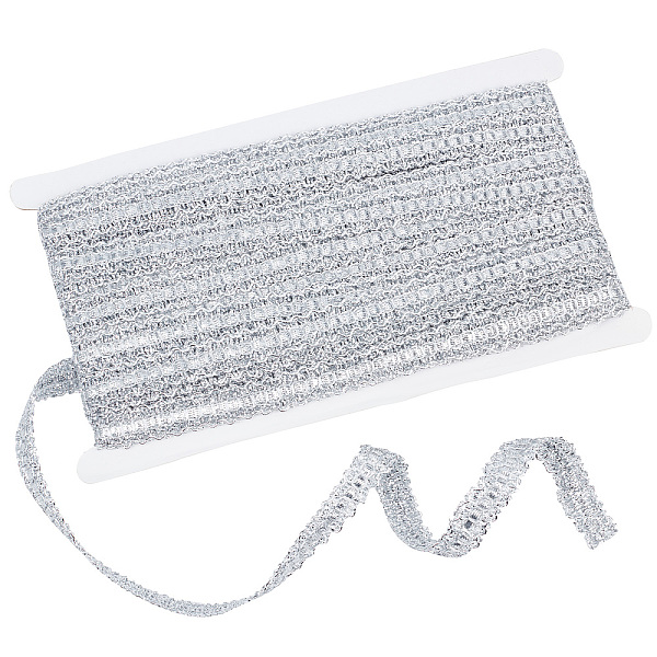 PandaHall Filigree Corrugated Lace Ribbon, Flat, for Clothing Accessories, Silver, 1/2 inch(14mm), 15 yards/card Polyester Silver
PandaHall Filigree Corrugated Lace Ribbon, Flat, for Clothing Accessories, Silver, 1/2 inch(14mm), 15 yards/card Polyester Silver