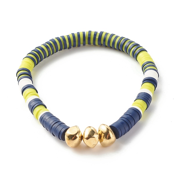 PandaHall Handmade Polymer Clay Heishi Beads Stretch Bracelet, Surfering Bracelet with Nuggets CCB Plastic Beads for Women, Green Yellow...
PandaHall Handmade Polymer Clay Heishi Beads Stretch Bracelet, Surfering Bracelet with Nuggets CCB Plastic Beads for Women, Green Yellow...
