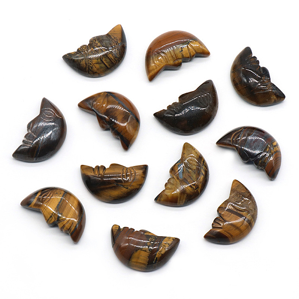 PandaHall Carveing Face Crescent Moon Natural Tiger Eye Display Decorations, Home Decoration, 26x15x7mm Tiger Eye Moon
PandaHall Carveing Face Crescent Moon Natural Tiger Eye Display Decorations, Home Decoration, 26x15x7mm Tiger Eye Moon