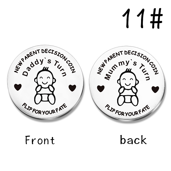 PandaHall Stainless Steel Commemorative Coins, Double Sided, Flat Round with Pattern, Baby Pattern, 29.5x1.5mm Stainless Steel Human
PandaHall Stainless Steel Commemorative Coins, Double Sided, Flat Round with Pattern, Baby Pattern, 29.5x1.5mm Stainless Steel Human