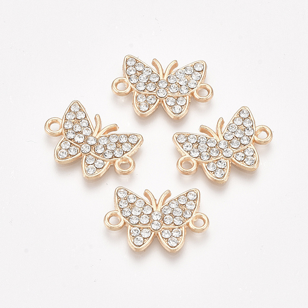PandaHall Alloy Links connectors, with Rhinestone, Butterfly, Crystal, Golden, 13x19x2mm, Hole: 1.5mm Alloy+Rhinestone Butterfly Clear
PandaHall Alloy Links connectors, with Rhinestone, Butterfly, Crystal, Golden, 13x19x2mm, Hole: 1.5mm Alloy+Rhinestone Butterfly Clear