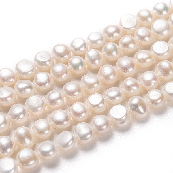 PandaHall Natural Cultured Freshwater Pearl Beads Strands, Potato, White, 7~8x8~9mm, Hole: 0.6mm, about 48pcs/strand, 14.57 inch(37cm) Pearl...
PandaHall Natural Cultured Freshwater Pearl Beads Strands, Potato, White, 7~8x8~9mm, Hole: 0.6mm, about 48pcs/strand, 14.57 inch(37cm) Pearl...