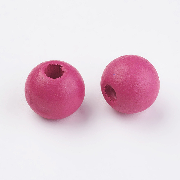 PandaHall Natural Wood European Beads, Dyed, Round, Camellia, 12x11mm, Hole: 4mm, about 960pcs/500g Wood Round Pink
PandaHall Natural Wood European Beads, Dyed, Round, Camellia, 12x11mm, Hole: 4mm, about 960pcs/500g Wood Round Pink