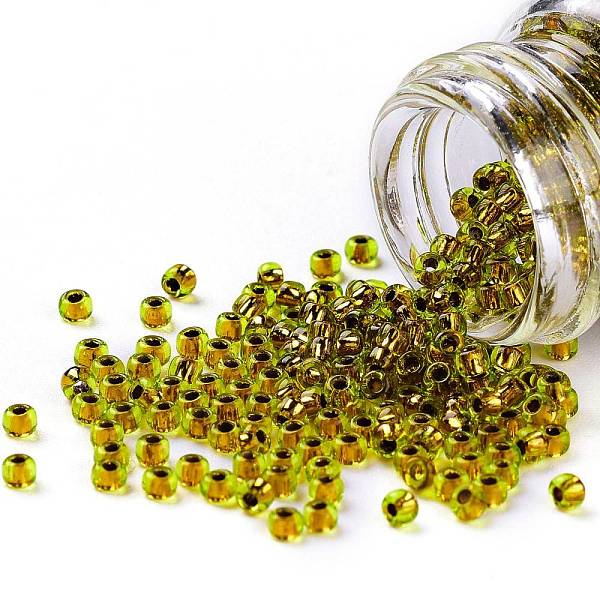 PandaHall TOHO Round Seed Beads, Japanese Seed Beads, (747) Copper Lined Lime Green, 11/0, 2.2mm, Hole: 0.8mm, about 5555pcs/50g Glass Green
PandaHall TOHO Round Seed Beads, Japanese Seed Beads, (747) Copper Lined Lime Green, 11/0, 2.2mm, Hole: 0.8mm, about 5555pcs/50g Glass Green