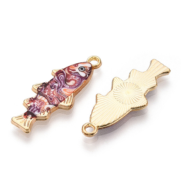 PandaHall Alloy Enamel Pendants, Cadmium Free & Nickel Free & Lead Free, Golden, Fish Charm, Red, 27x10.5x2.5mm, Hole: 1.8mm Alloy+Enamel...
PandaHall Alloy Enamel Pendants, Cadmium Free & Nickel Free & Lead Free, Golden, Fish Charm, Red, 27x10.5x2.5mm, Hole: 1.8mm Alloy+Enamel...