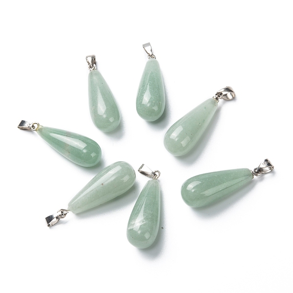 PandaHall Natural Green Aventurine Pendants, with Platinum Brass Findings, Teardrop, 26.5~29x10mm, Hole: 2.5~3.5x4~6mm Green Aventurine...
PandaHall Natural Green Aventurine Pendants, with Platinum Brass Findings, Teardrop, 26.5~29x10mm, Hole: 2.5~3.5x4~6mm Green Aventurine...