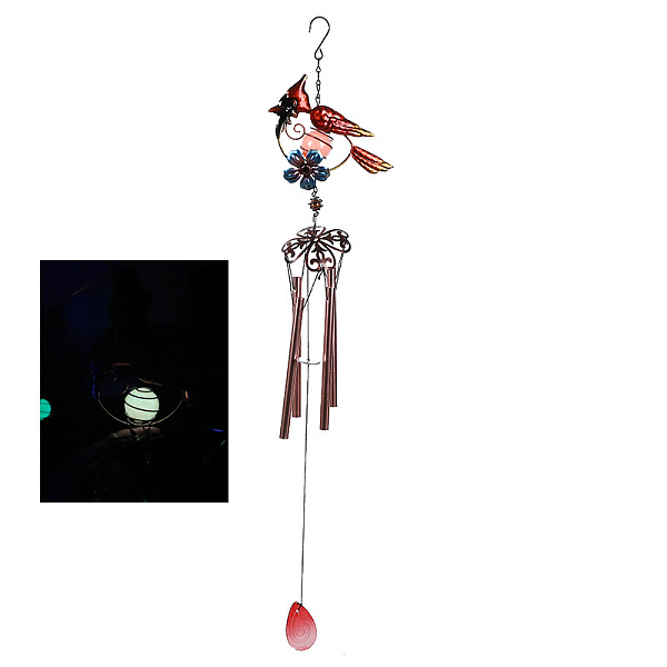 PandaHall Aluminum Tube Wind Chimes, Iron Art Bird Pendant Decorations with Glow in the Dark Ball, Red, 790x175mm Iron Red
PandaHall Aluminum Tube Wind Chimes, Iron Art Bird Pendant Decorations with Glow in the Dark Ball, Red, 790x175mm Iron Red