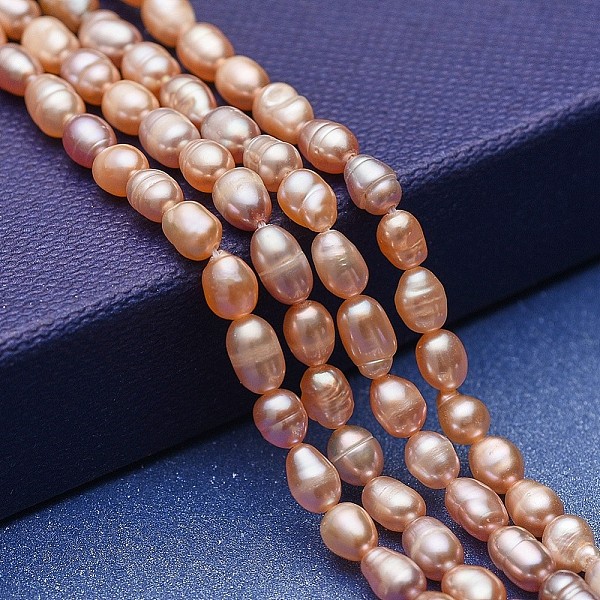 PandaHall Natural Cultured Freshwater Pearl Beads Strands, Potato, Dark Salmon, 5~7x4~4.5mm, Hole: 0.5mm, about 70~71pcs/strand, 15.35~15.55..., Red
PandaHall Natural Cultured Freshwater Pearl Beads Strands, Potato, Dark Salmon, 5~7x4~4.5mm, Hole: 0.5mm, about 70~71pcs/strand, 15.35~15.55..., Red