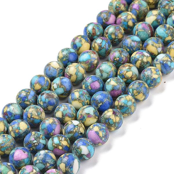 PandaHall Assembled Natural & Dyed Magnesite Beads, Round, Colorful, 10mm, Hole: 1.2mm, about 38pcs/strand, 14.96''(38cm) Magnesite Round
PandaHall Assembled Natural & Dyed Magnesite Beads, Round, Colorful, 10mm, Hole: 1.2mm, about 38pcs/strand, 14.96''(38cm) Magnesite Round