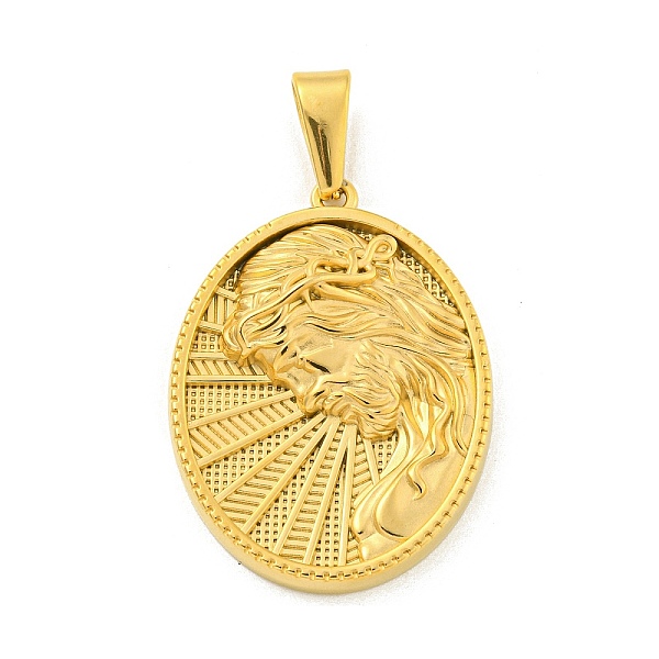 PandaHall Ion Plating(IP) 304 Stainless Steel Pendants, Oval with Saint Charm, Golden, 35.5x26x4mm, Hole: 9.5x5mm 304 Stainless Steel Oval
PandaHall Ion Plating(IP) 304 Stainless Steel Pendants, Oval with Saint Charm, Golden, 35.5x26x4mm, Hole: 9.5x5mm 304 Stainless Steel Oval