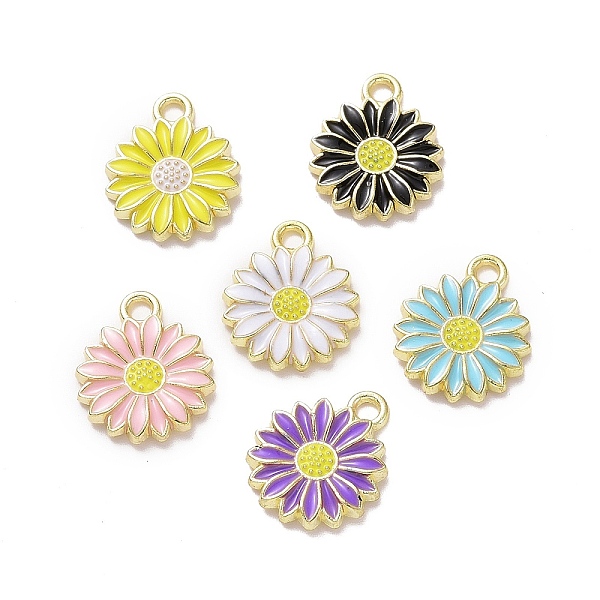PandaHall Alloy Enamel Pendants, Daisy, Mixed Color, Mixed Color, 16x13x2mm, Hole: 2mm Alloy+Enamel Flower Multicolor
PandaHall Alloy Enamel Pendants, Daisy, Mixed Color, Mixed Color, 16x13x2mm, Hole: 2mm Alloy+Enamel Flower Multicolor