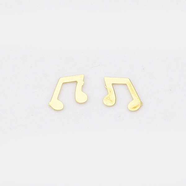 PandaHall Brass Cabochons, Nail Art Decoration Accessories, Musical Note, Golden, 2.5x2.5x0.1mm, about 10000pcs/bag Brass Musical Note
PandaHall Brass Cabochons, Nail Art Decoration Accessories, Musical Note, Golden, 2.5x2.5x0.1mm, about 10000pcs/bag Brass Musical Note