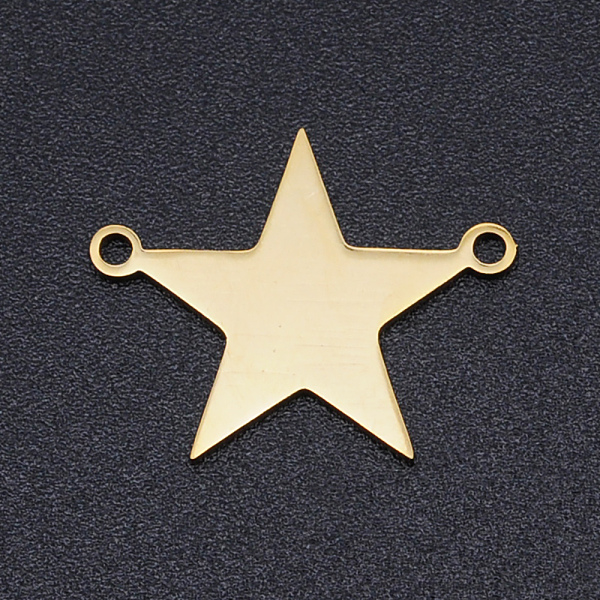 PandaHall 201 Stainless Steel Links connectors, Laser Cut, Blank Stamping Tag, Star, Golden, 14x18x1mm, Hole: 1.5mm 201 Stainless Steel Star
PandaHall 201 Stainless Steel Links connectors, Laser Cut, Blank Stamping Tag, Star, Golden, 14x18x1mm, Hole: 1.5mm 201 Stainless Steel Star