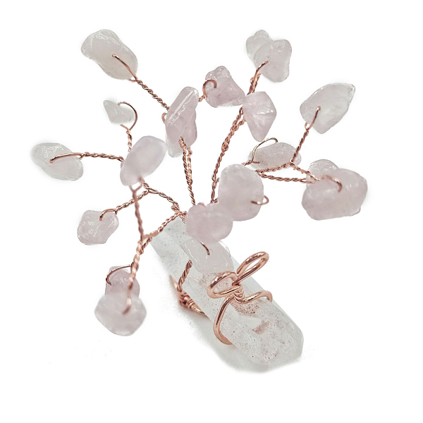 PandaHall Natural Rose Quartz Chips Tree of Life Decorations, with Nuggets Gemstone Base and Copper Wire Feng Shui Energy Stone Gift for...
PandaHall Natural Rose Quartz Chips Tree of Life Decorations, with Nuggets Gemstone Base and Copper Wire Feng Shui Energy Stone Gift for...